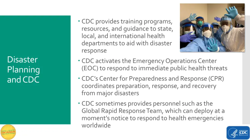 cdc provides training programs resources