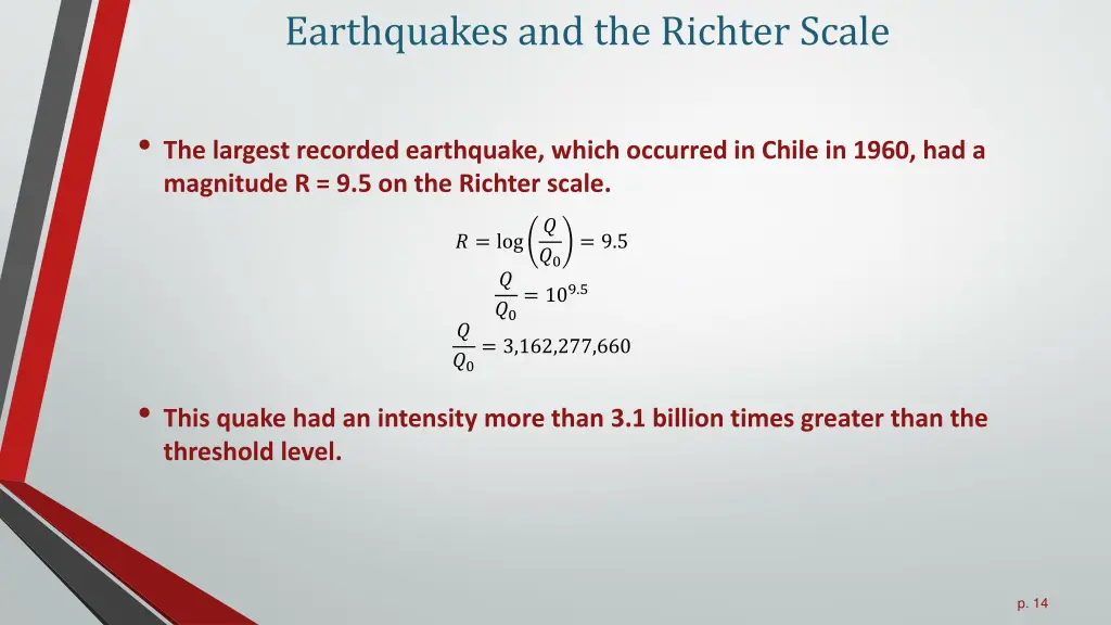 earthquakes and the richter scale