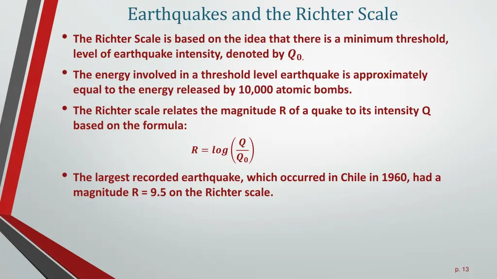 earthquakes and the richter scale the richter