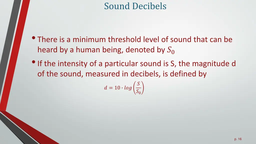 sound decibels