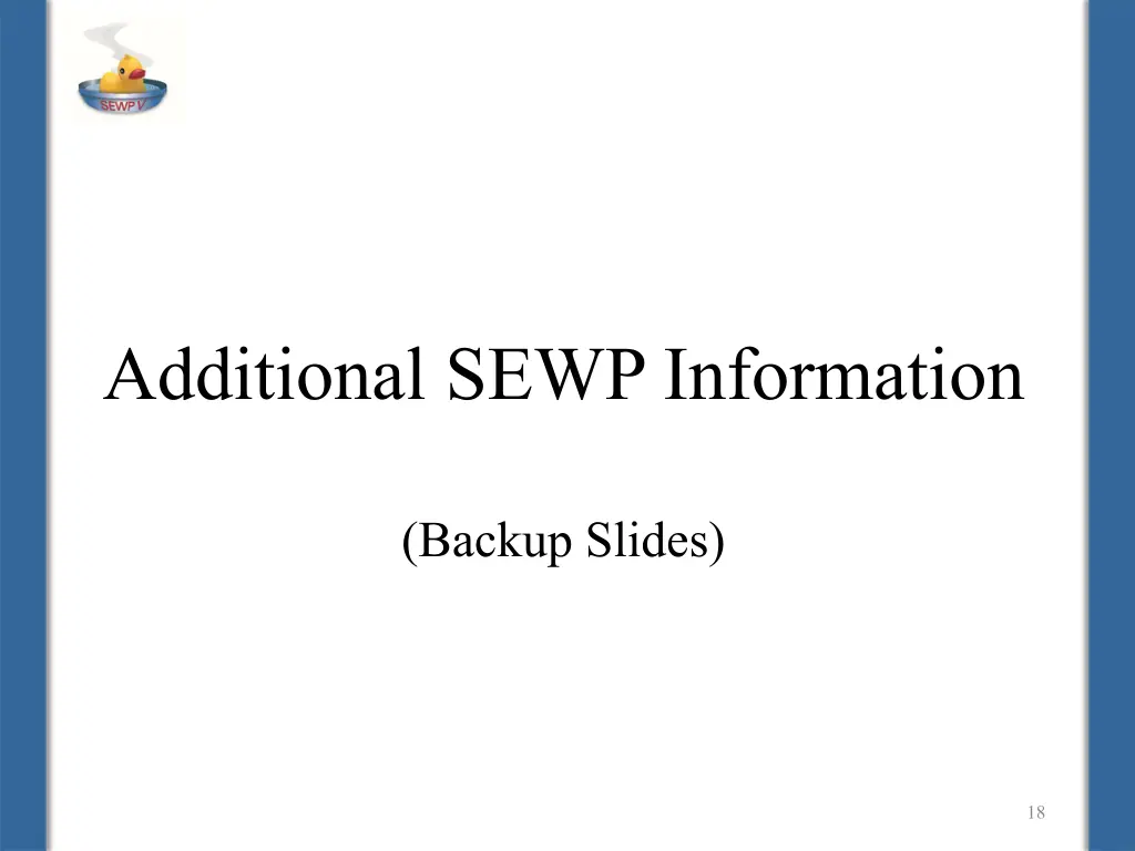 additional sewp information