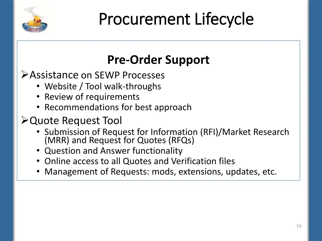 procurement lifecycle procurement lifecycle