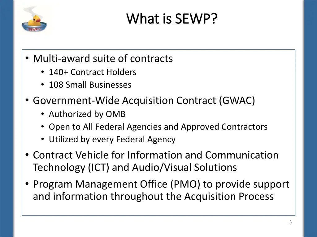 what is sewp what is sewp