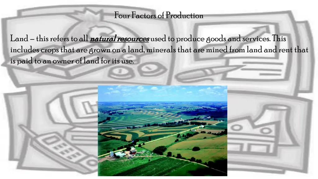 four factors of production 1