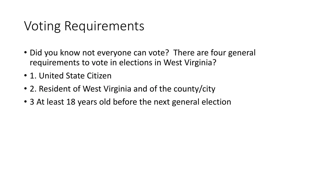 voting requirements