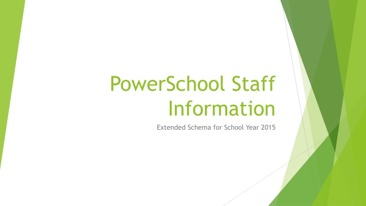 powerschool staff information extended schema