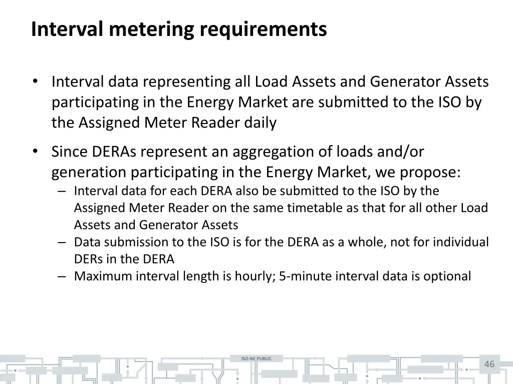 interval metering requirements