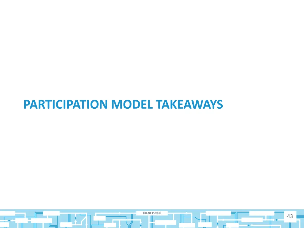 participation model takeaways