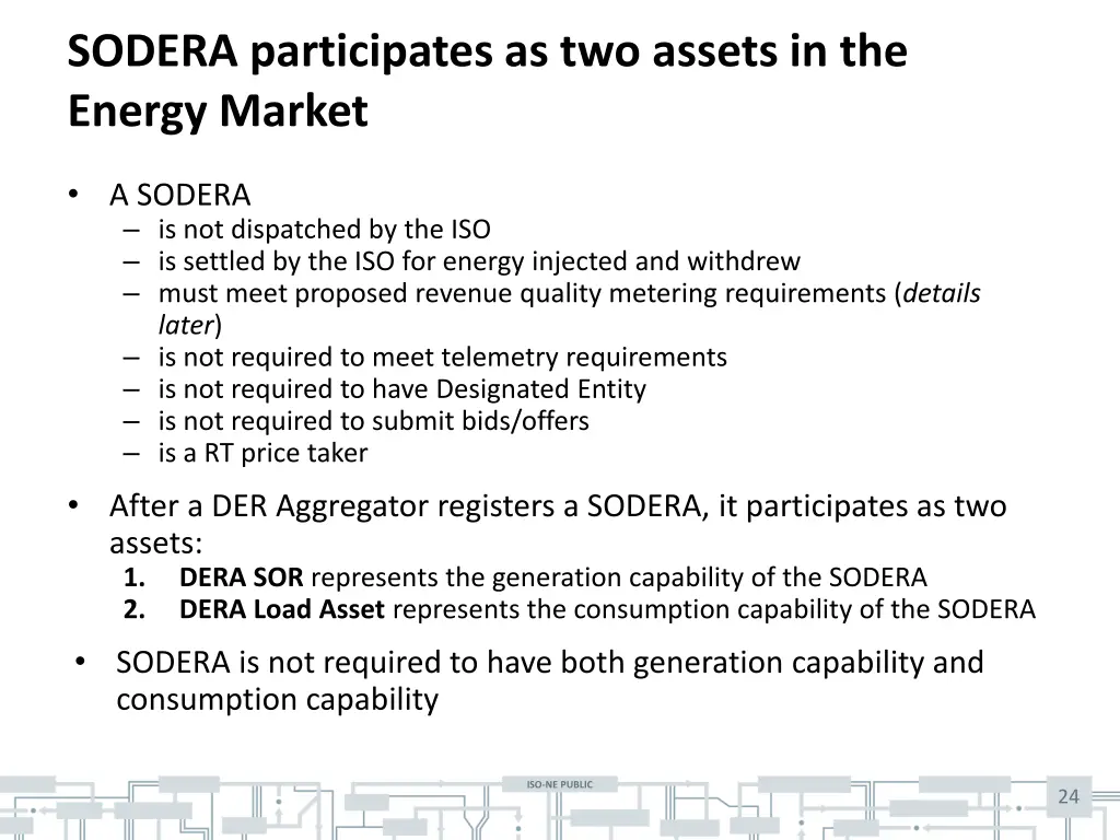 sodera participates as two assets in the energy