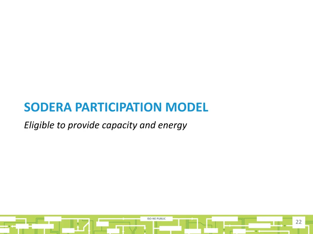 sodera participation model