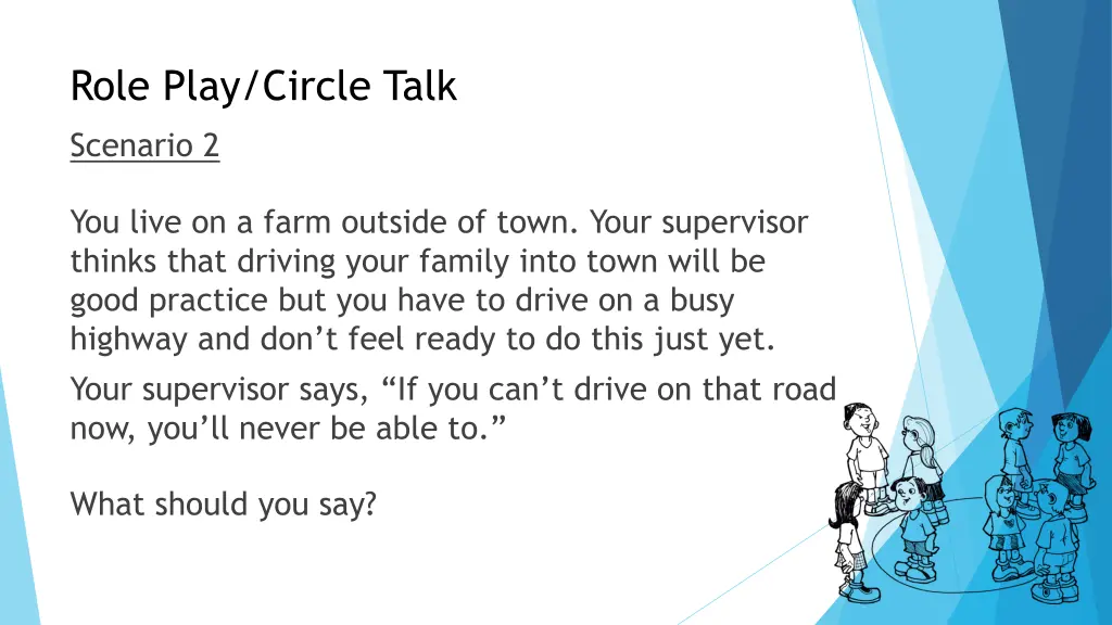 role play circle talk 1