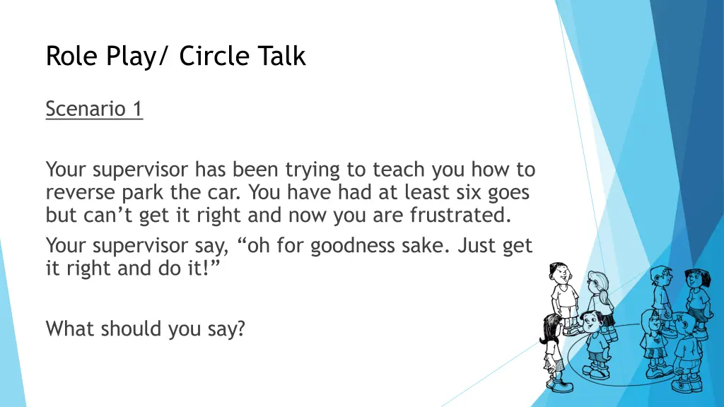 role play circle talk