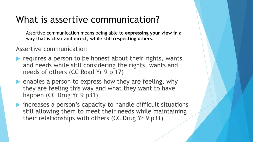 what is assertive communication