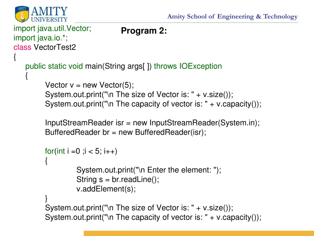 amity school of engineering technology 8