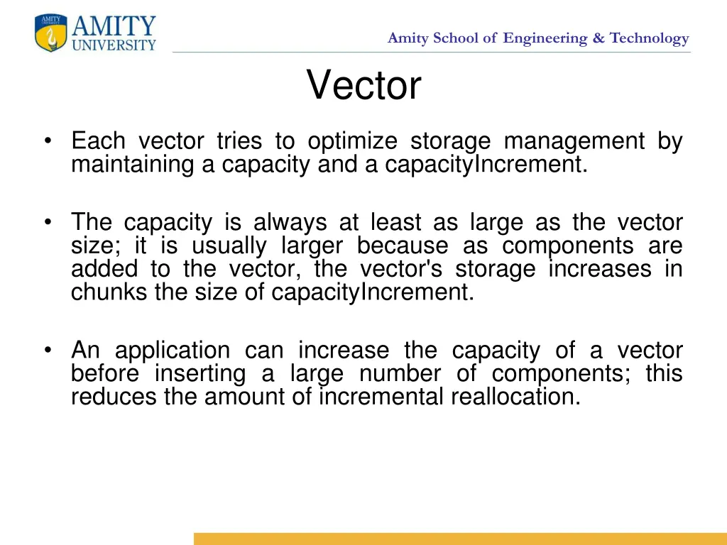 amity school of engineering technology vector