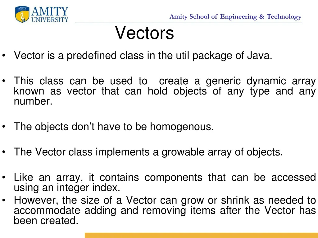 amity school of engineering technology vectors