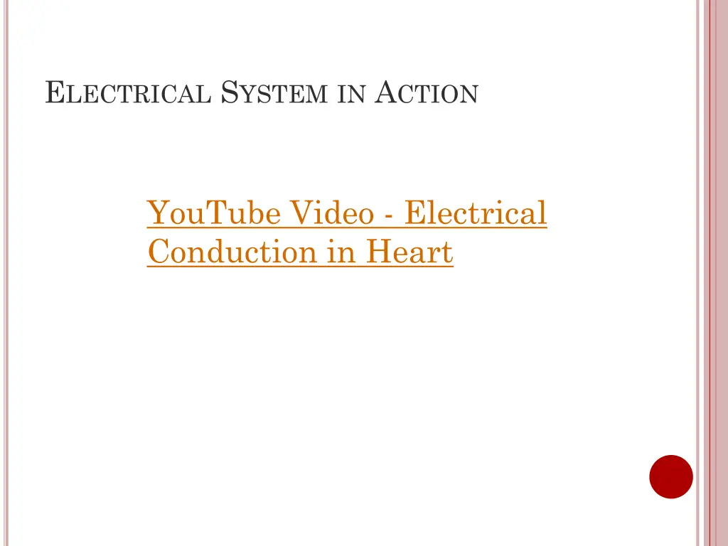 e lectrical s ystem in a ction