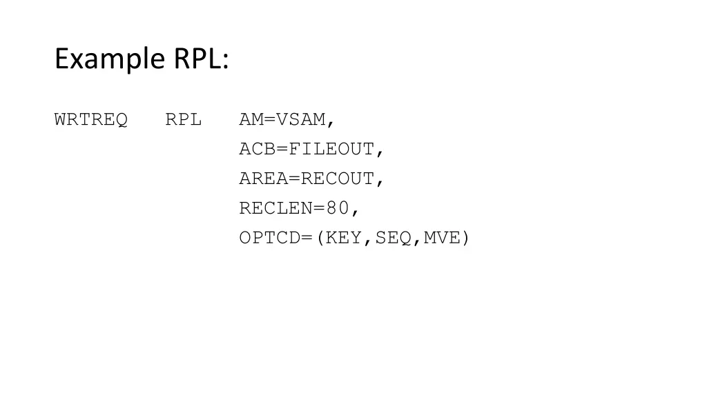 example rpl