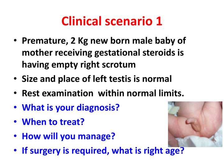 clinical scenario 1