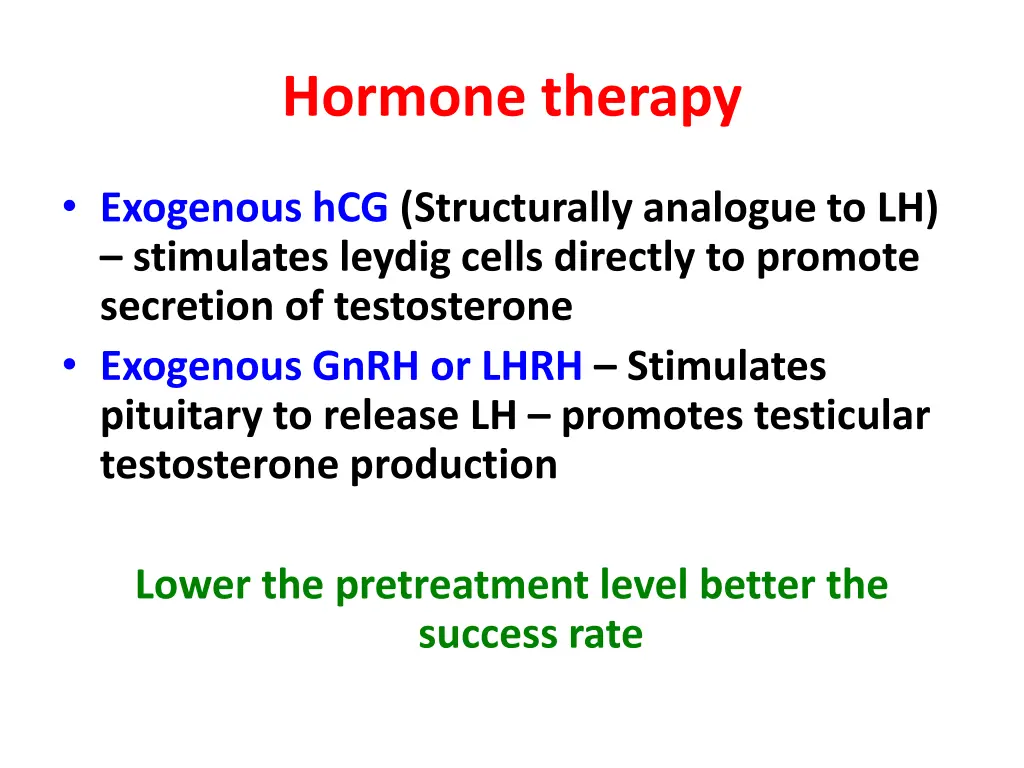 hormone therapy