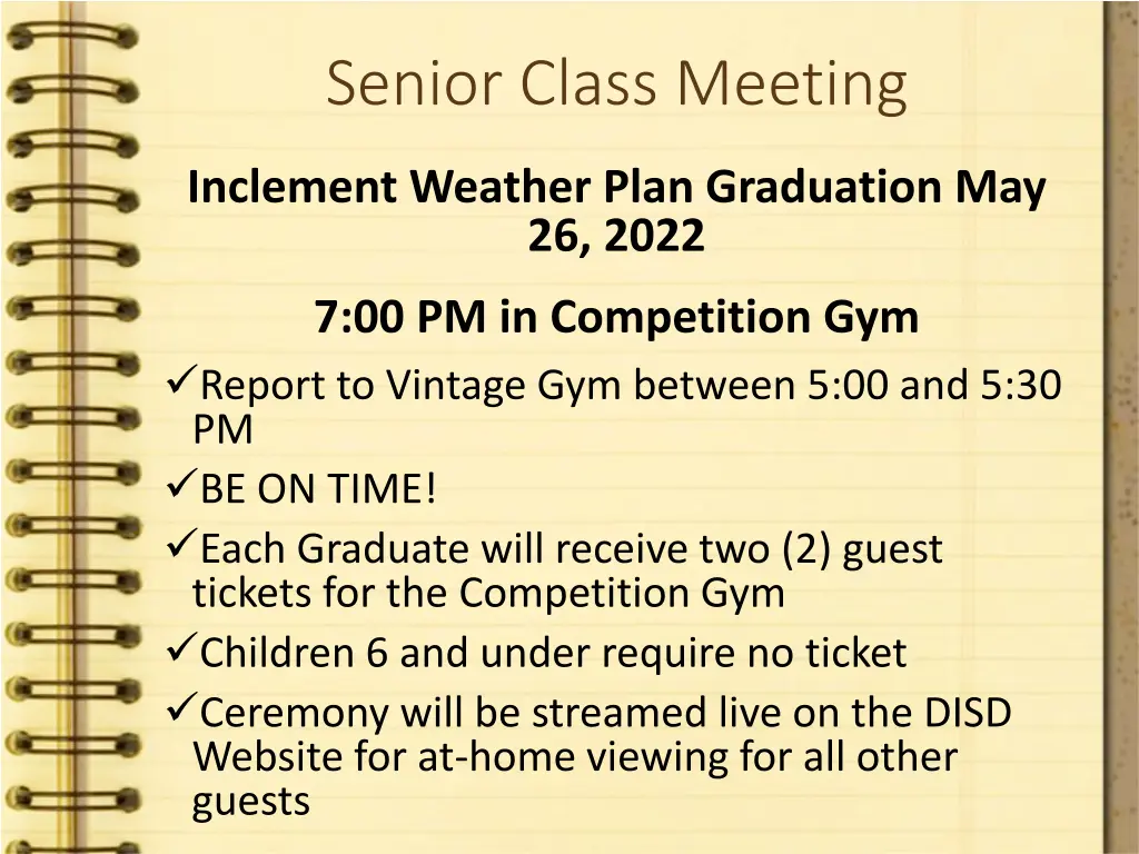 senior class meeting 5