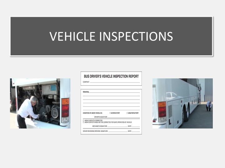 vehicle inspections