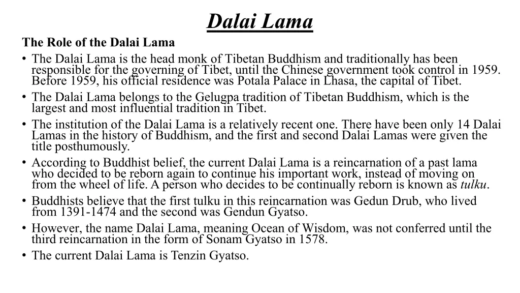 dalai lama