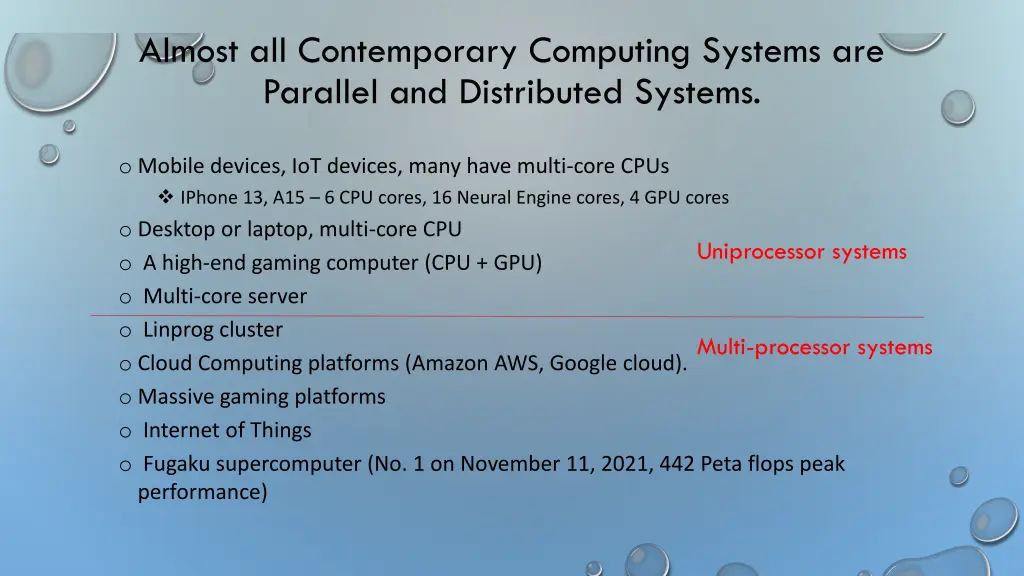 almost all contemporary computing systems