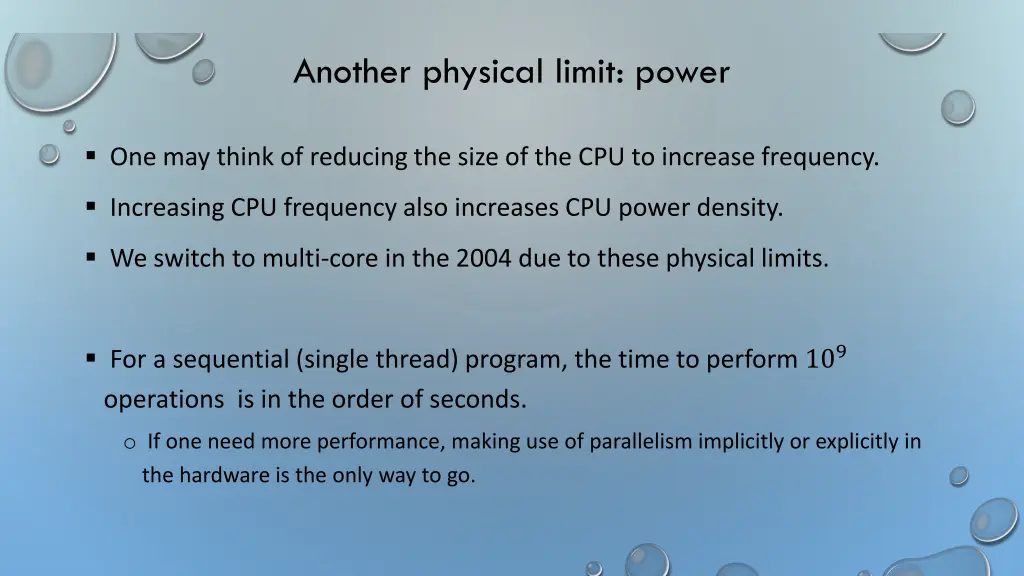 another physical limit power