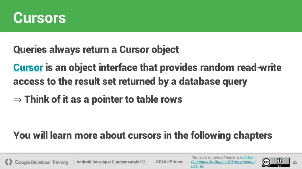 cursors