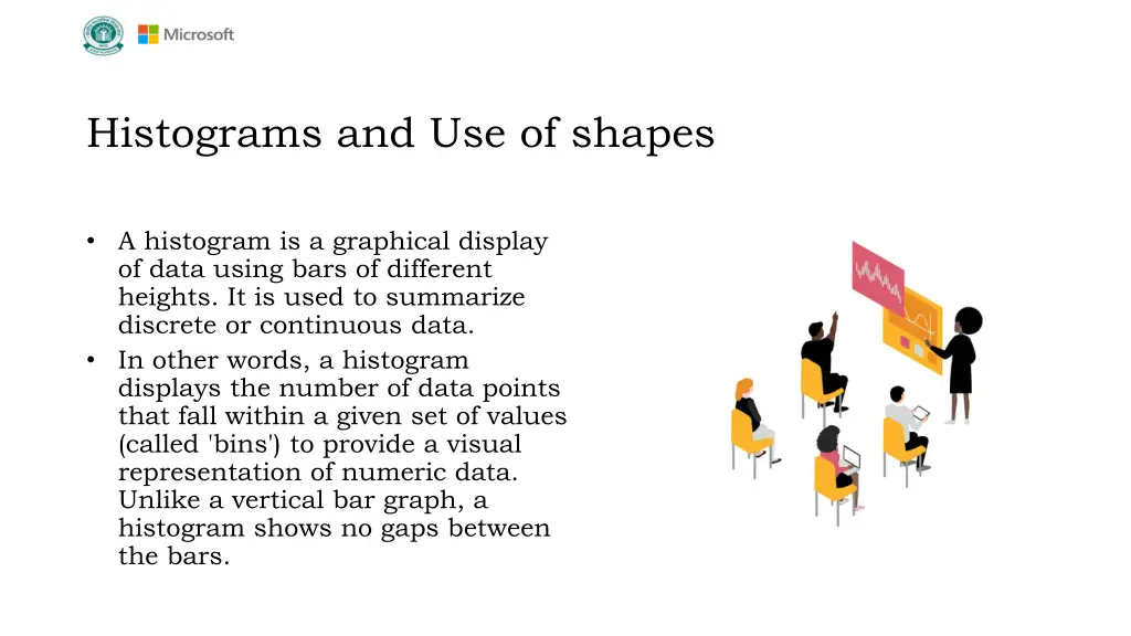 histograms and use of shapes