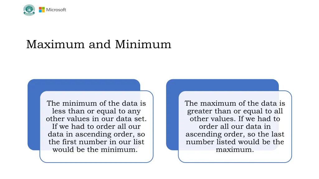 maximum and minimum