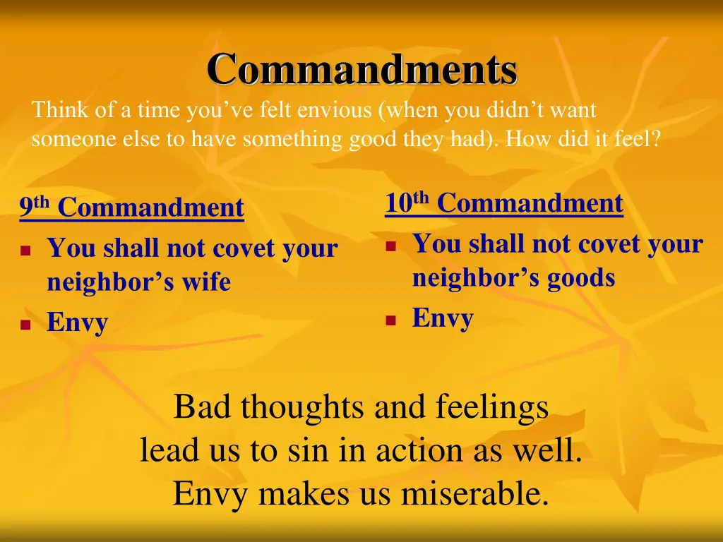 commandments