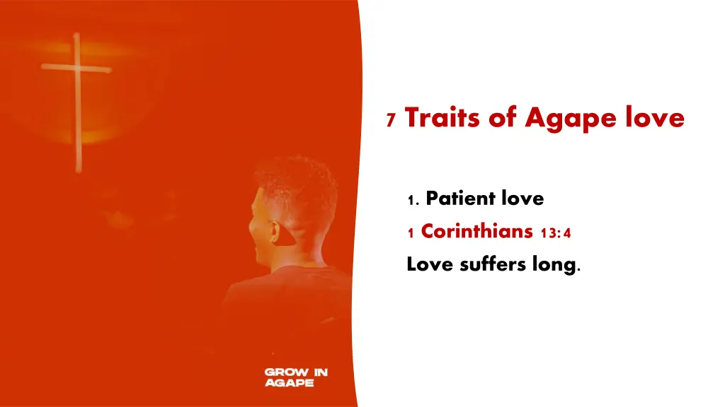 7 traits of agape love