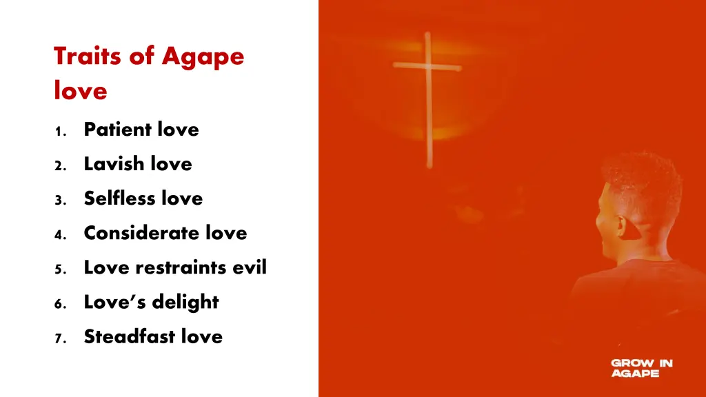 traits of agape love