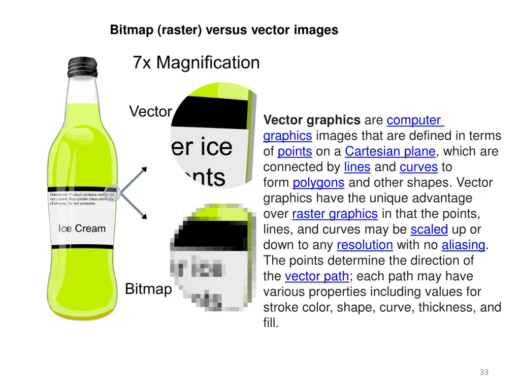 bitmap raster versus vector images