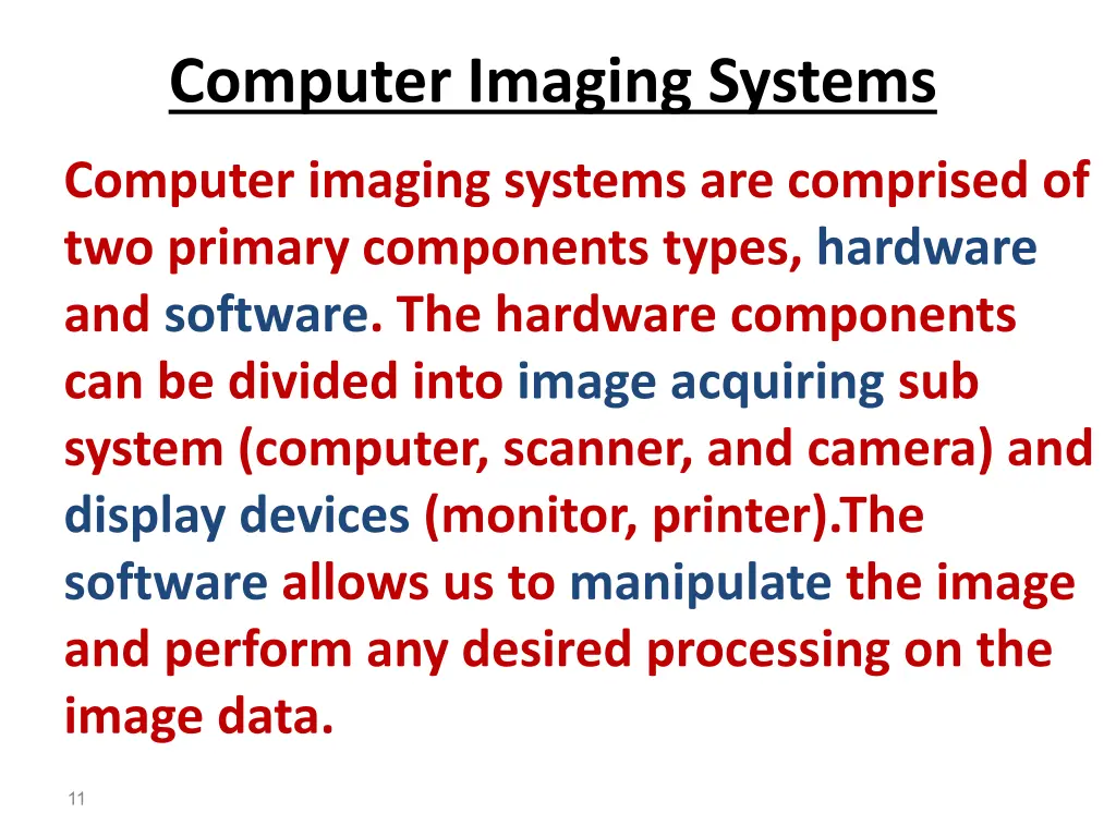 computer imaging systems