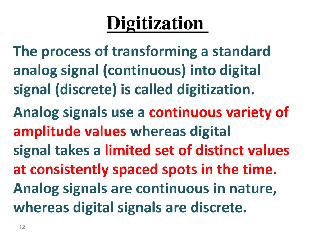 digitization