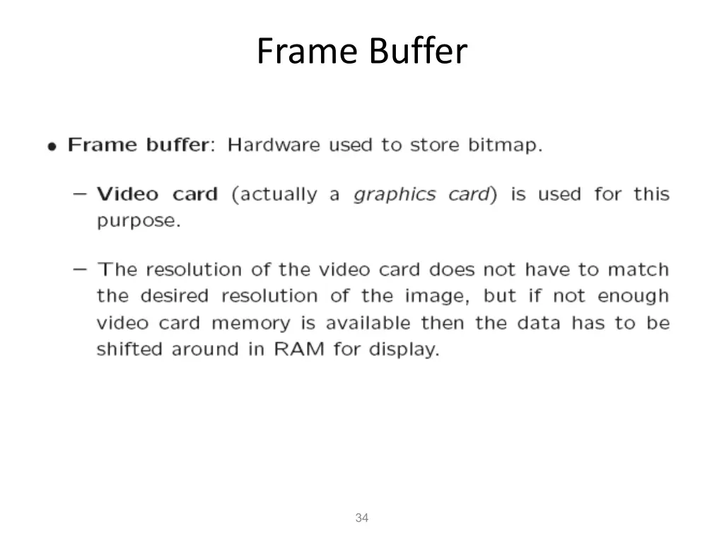 frame buffer