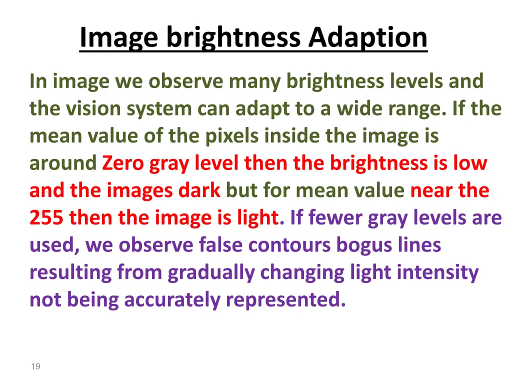 image brightness adaption