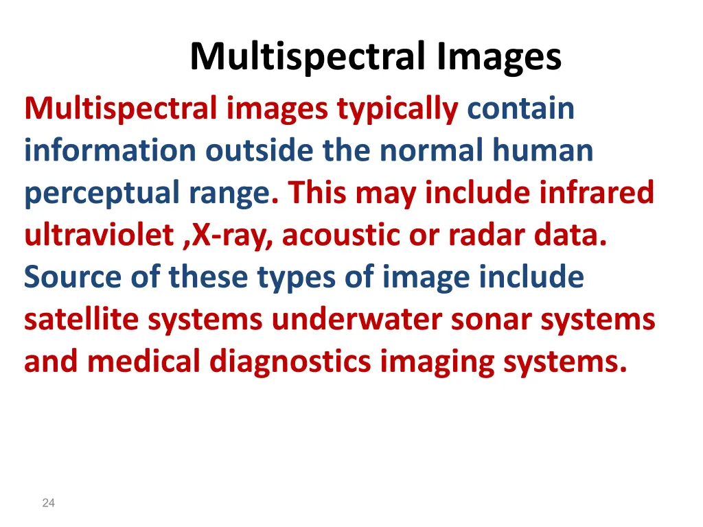 multispectral images multispectral images