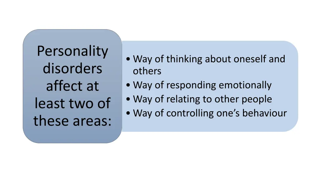 personality disorders affect at least