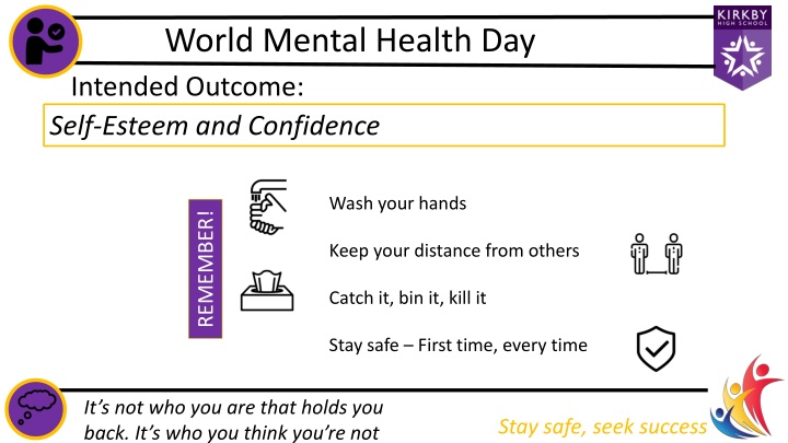 world mental health day intended outcome self