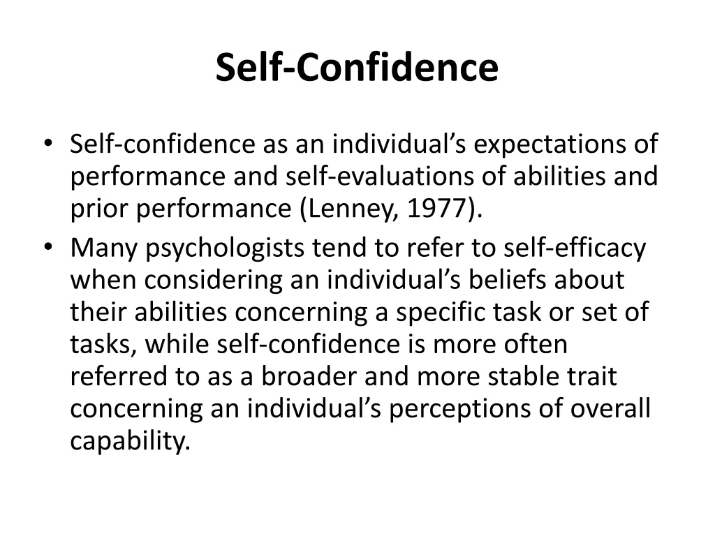 self confidence 2