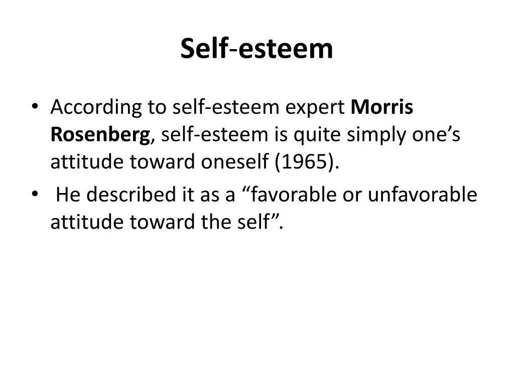 self esteem 3