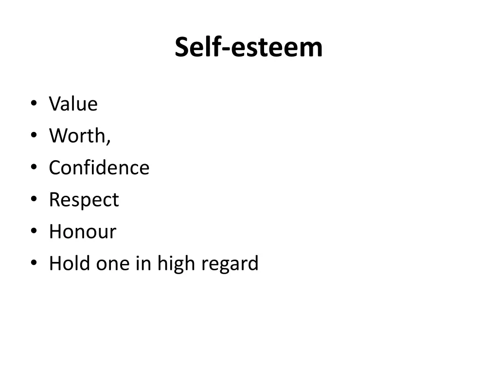 self esteem 4