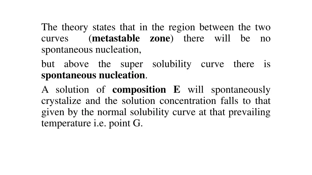 the theory states that in the region between