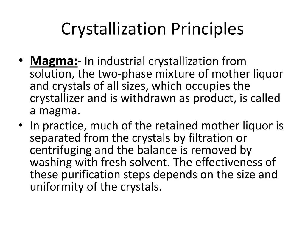 crystallization principles 1