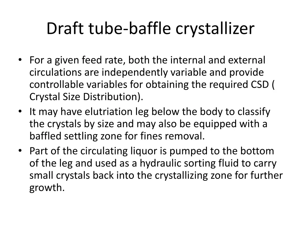 draft tube baffle crystallizer 2