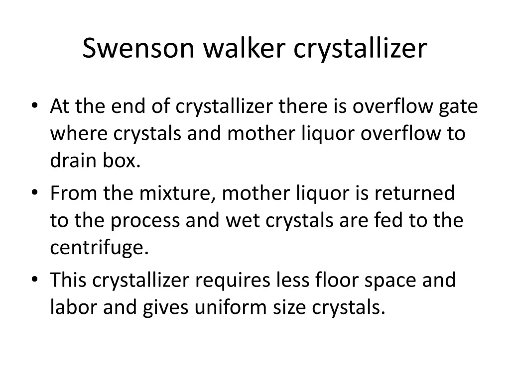 swenson walker crystallizer 3